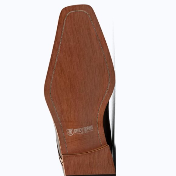 New Stacy Adams Leather Plaza Modified Cap Toe Oxford, sz 11.5 - Picture 4 of 12